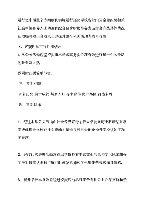 学校作文之大学校庆专业策划专项方案.docx