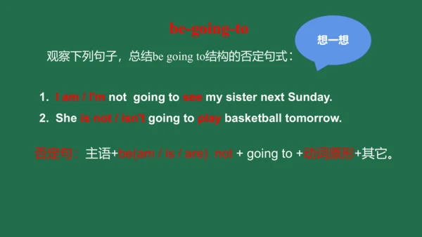【be going to】课件ppt+习题讲解
