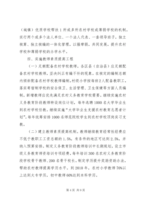 推进义务教育均衡发展意见.docx