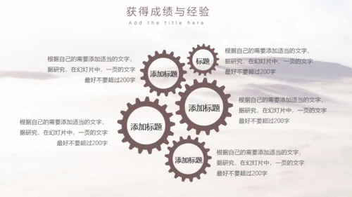 工作年度述职汇报大沙漠通用PPT模板