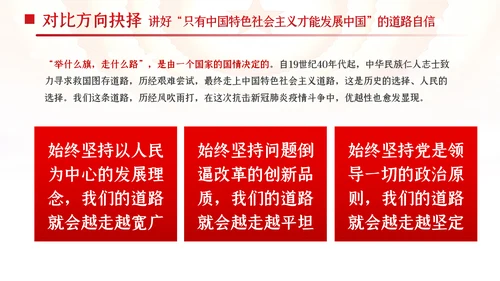 新时代中国青年坚定道路理论制度文化自信PPT党课