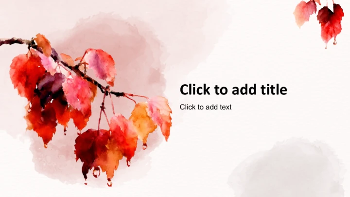 二十四节气寒露PPT主题