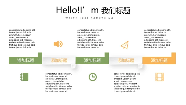 简约绿色清新水果动态PPT