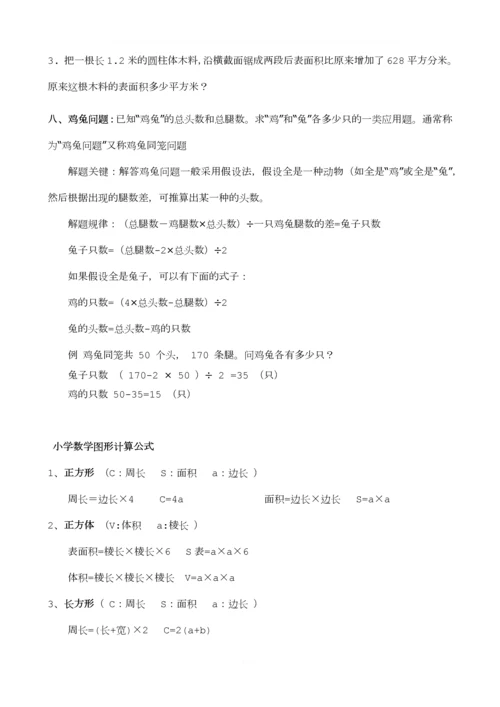 小学六年级总复习应用题归纳复习.docx