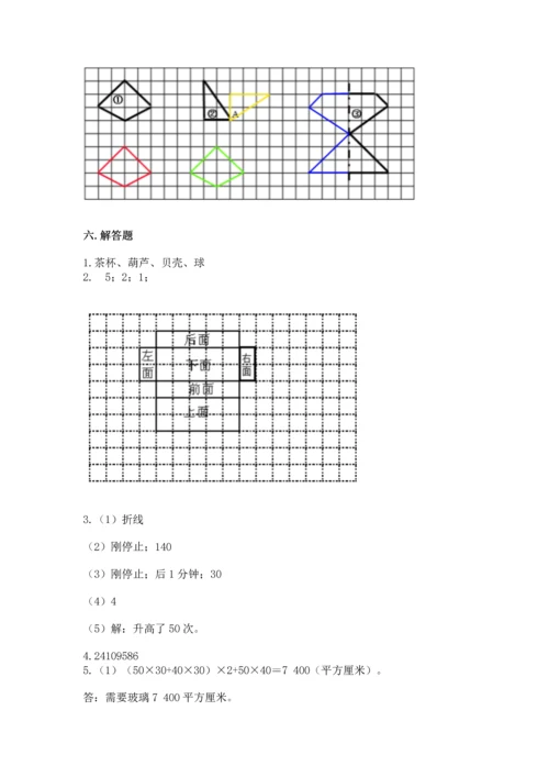 人教版五年级下册数学期末测试卷及参考答案【实用】.docx