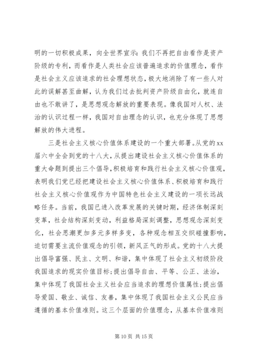社会主义核心价值24字学习心得体会.docx