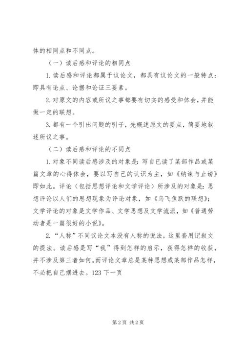 怎样写好高中的读后感.docx