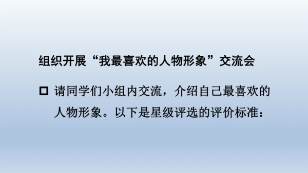 【同步课件】部编版语文五年级上册  口语交际  我最喜欢的人物形象  课件（一课时）