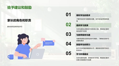 初二新学期学习规划PPT模板