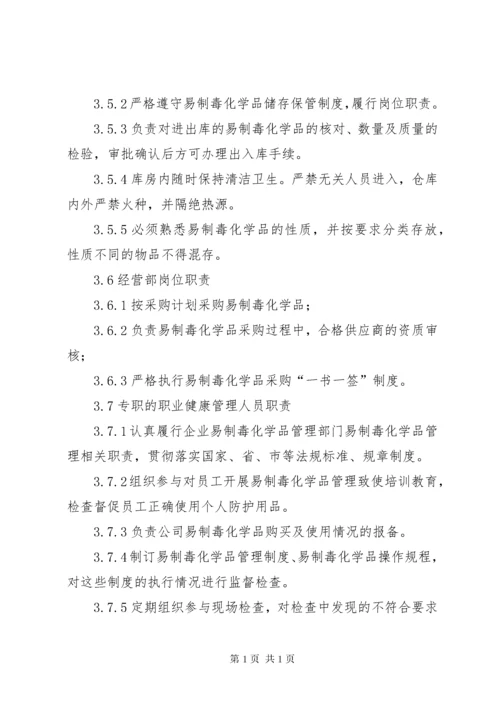 易制毒化学品管理规章制度大全 (5).docx