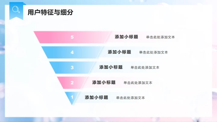 蓝粉色简约风医美医疗行业经济消费调研报告PPT模板