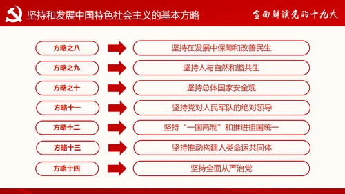 党的十九大报告讲话全文精神学习PPT模板