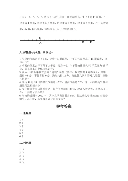 银川市贺兰县六年级下册数学期末测试卷学生专用.docx