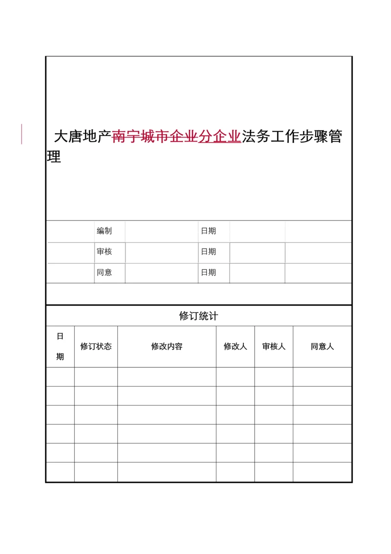 法务工作基础标准综合流程管理.docx