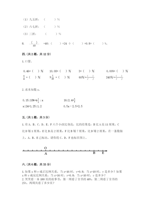 沪教版六年级数学下学期期末测试题附完整答案【易错题】.docx
