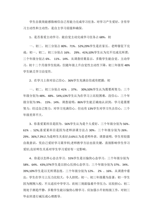 初中学生自主学习能力现状调查分析报告.docx