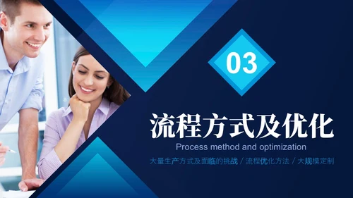 蓝色实拍简约风商务工作管理培训PPT 企业管理