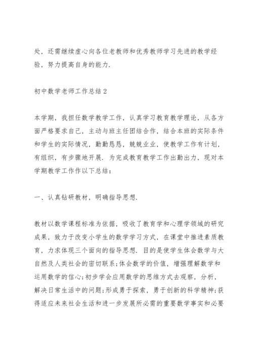 初中数学老师工作总结10篇.docx