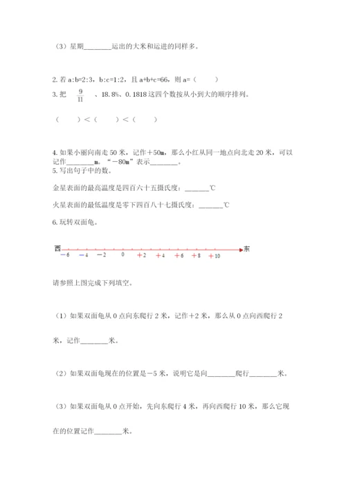 人教版六年级数学下学期期末测试题精品【夺冠系列】.docx