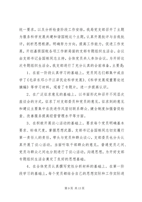 党员专题组织生活会总结.docx