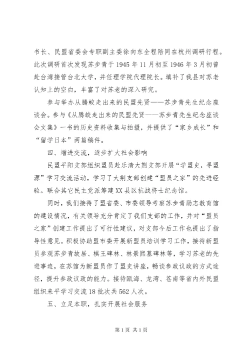 民盟支部工作总结 (2).docx