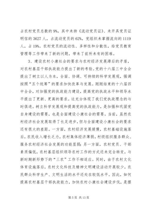 全市农村基层组织建设会讲话.docx