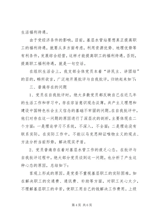 石宝小学党支部关于召开专题组织生活会准备情况的报告 (5).docx