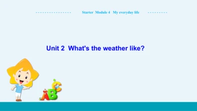 【轻松备课】外研版初中英语七年级上Starter Module 4 Unit 2教学课件