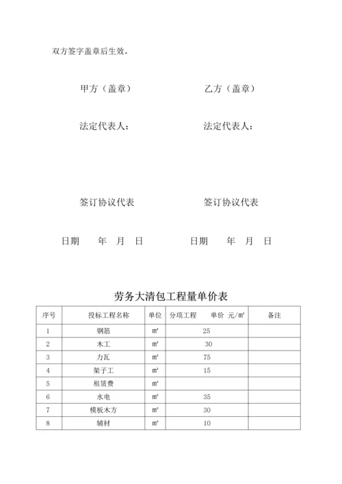 建筑工程清包合同书.docx