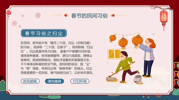 中国农历春节介绍知识普及PPT模板