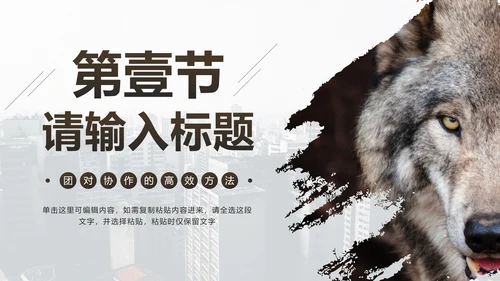 企业培训团队凝聚力PPT模板