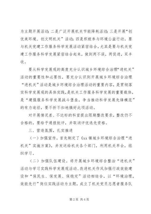 城乡环境综合治理进机关情况汇报 (2).docx