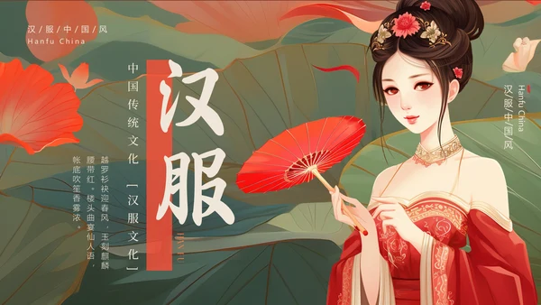 汉服文化国色天香古装美女西施貂蝉通用PPT