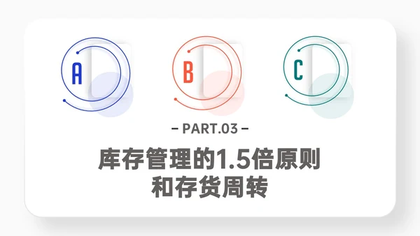 红蓝微粒体风格库存管理培训PPT模板
