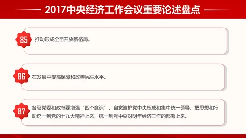 中央经济工作会议93个重要论述PPT模板
