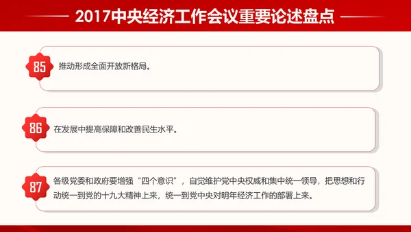 中央经济工作会议93个重要论述PPT模板