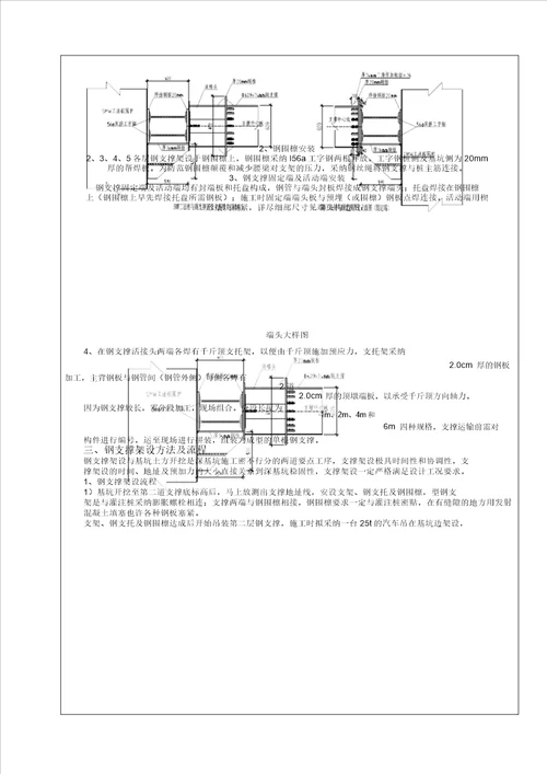 钢支撑安拆技术交底