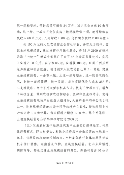 土地规模经营汇报 (4).docx