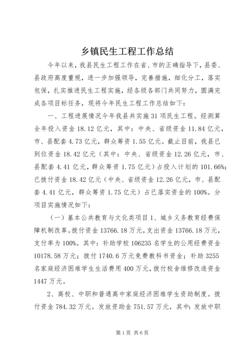 乡镇民生工程工作总结.docx