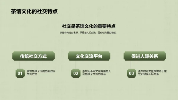 绿色中式复古插画中国传统茶道艺术文化传承