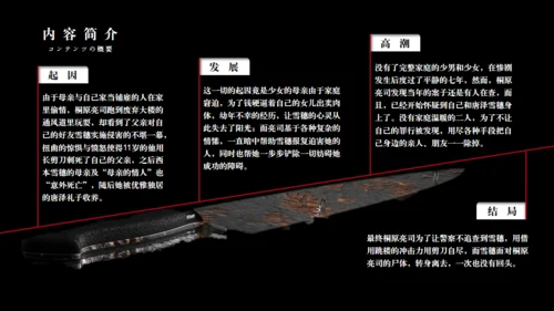 《白夜行》读书分享通用PPT模板