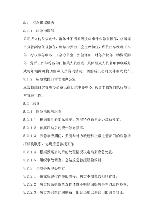 企业传染病疫情事件应急预案.docx