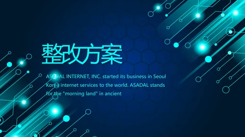 蓝色科技感年终工作总结汇报动态PPT