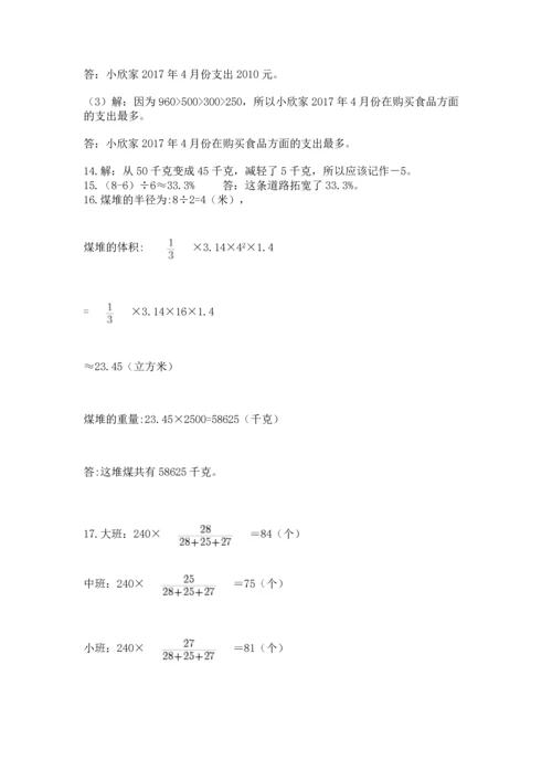 六年级小升初数学解决问题50道【突破训练】.docx