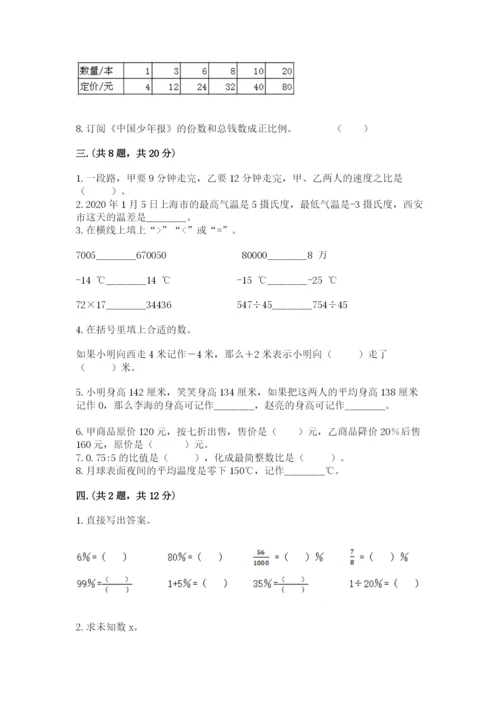 苏教版数学小升初模拟试卷附参考答案【轻巧夺冠】.docx