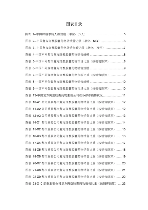 复方斑蝥胶囊药品销售数据市场调研综合报告.docx