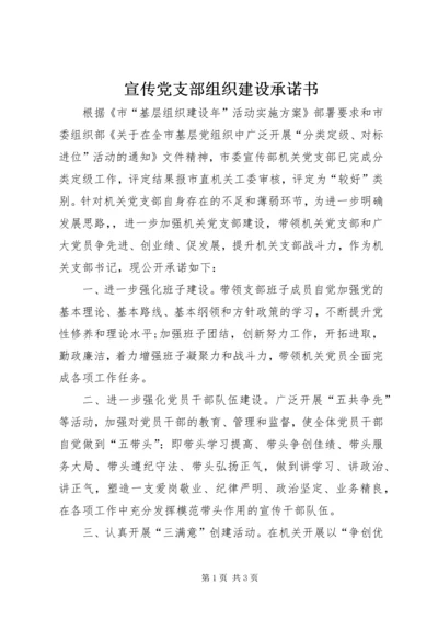 宣传党支部组织建设承诺书.docx