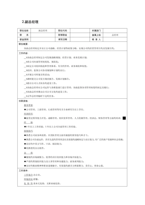 职位说明书高级管理职位.docx