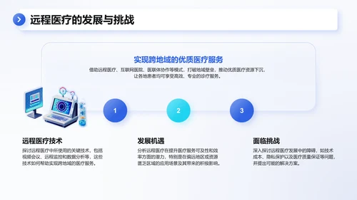 蓝色3D风医学科普与健康管理PPT模板