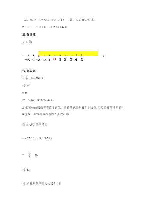 天全县六年级下册数学期末测试卷完整答案.docx